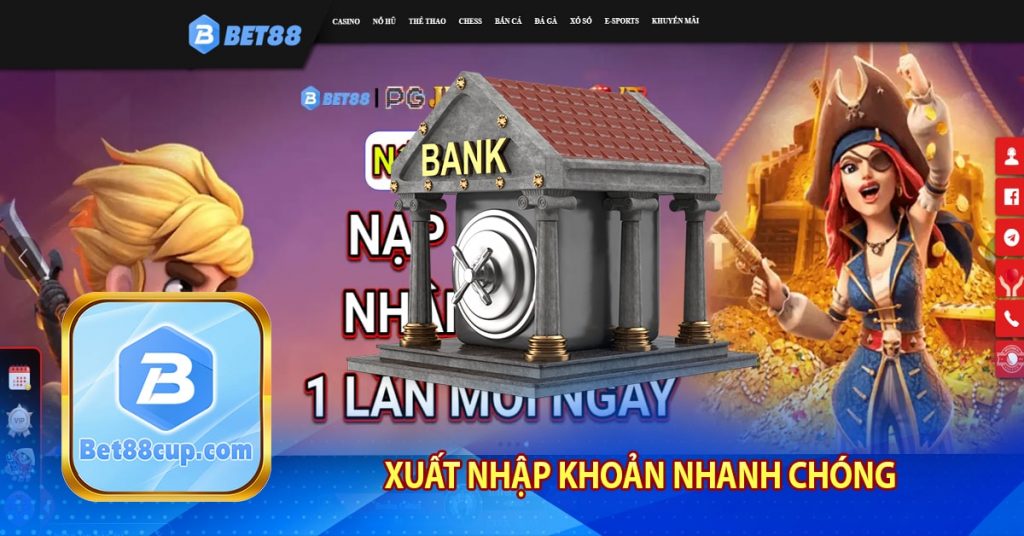 Xuất nhập khoản nhanh chóng